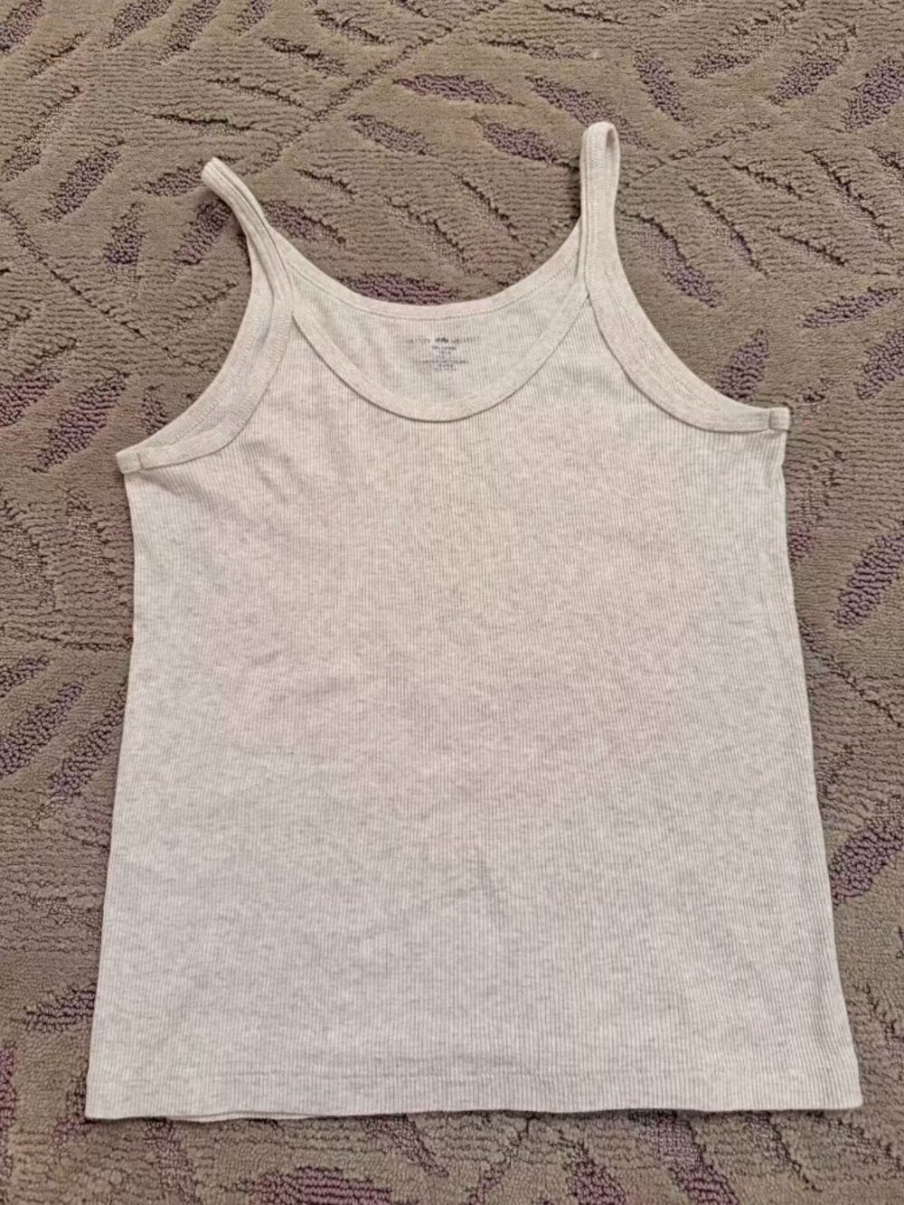 Brandy Melville White Ribbed Tank Top